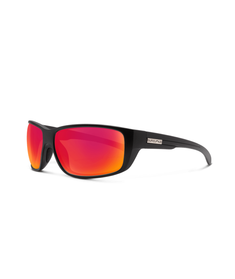 Suncloud Optics Milestone MATTE BLACK / RED MIRROR