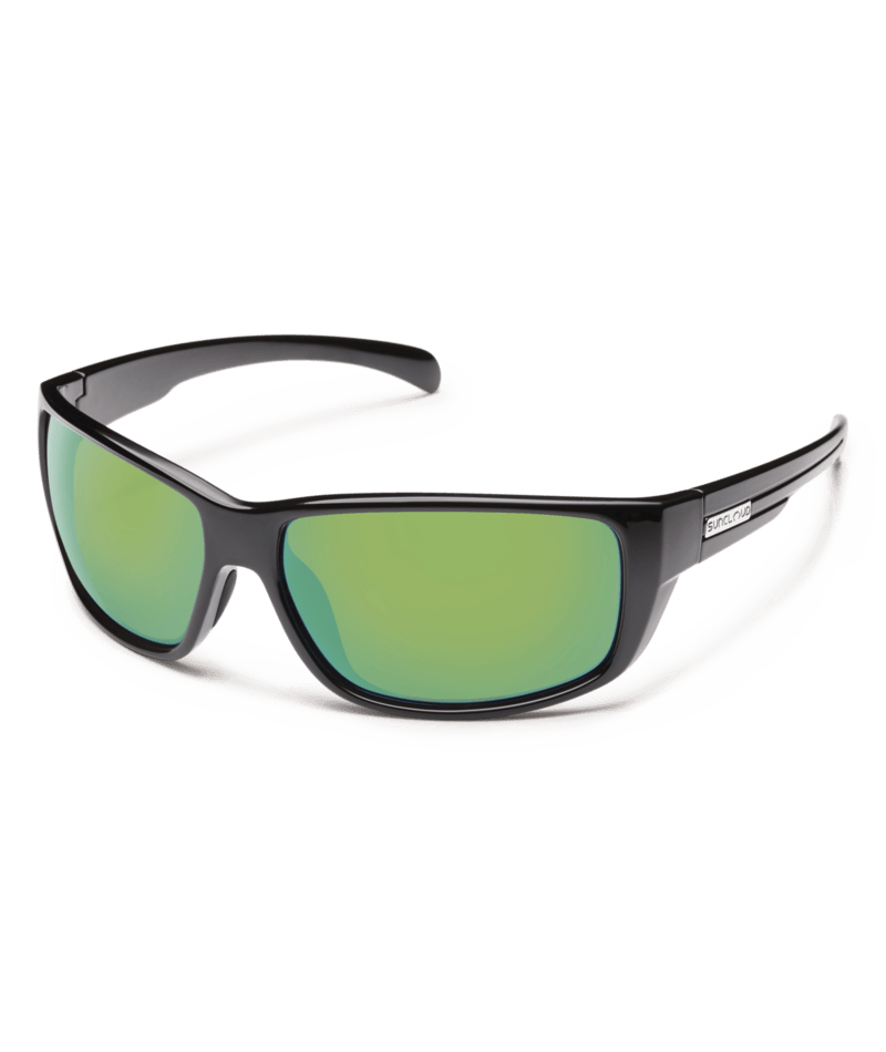 Suncloud Optics Milestone BLACK / GREEN MIRROR