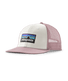 Patagonia P-6 Logo Trucker Hat White w/Quiet Violet