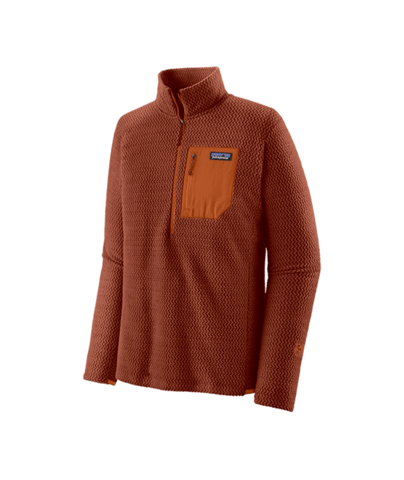 Patagonia Mens R1 Air Zip Neck BURR