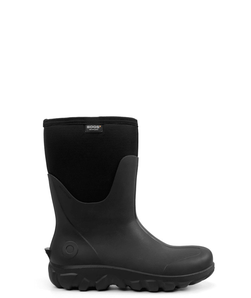 BOGS Footwear Mens Classic Seamless Mid BLACK