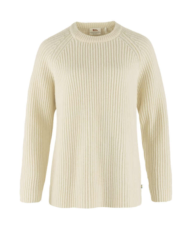 FJALLRAVEN Övik Rib Sweater W Chalk White