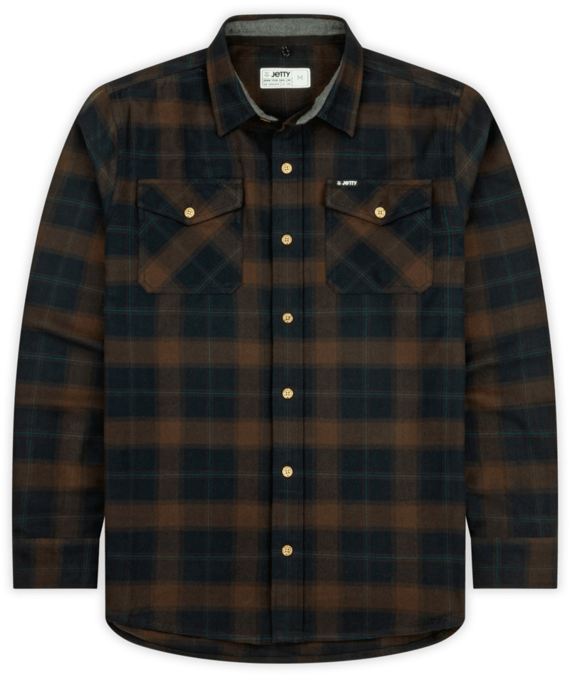 Jetty M Breaker Flannel BRN