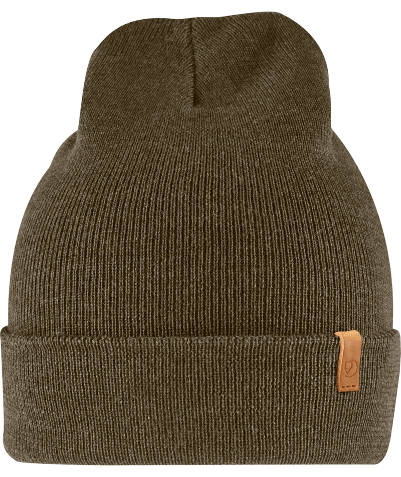 FJALLRAVEN Classic Knit Hat Dark Olive