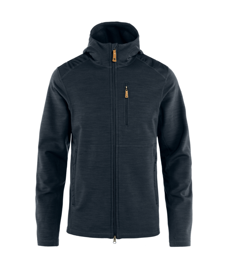 FJALLRAVEN Keb Fleece Hoodie M Dark Navy