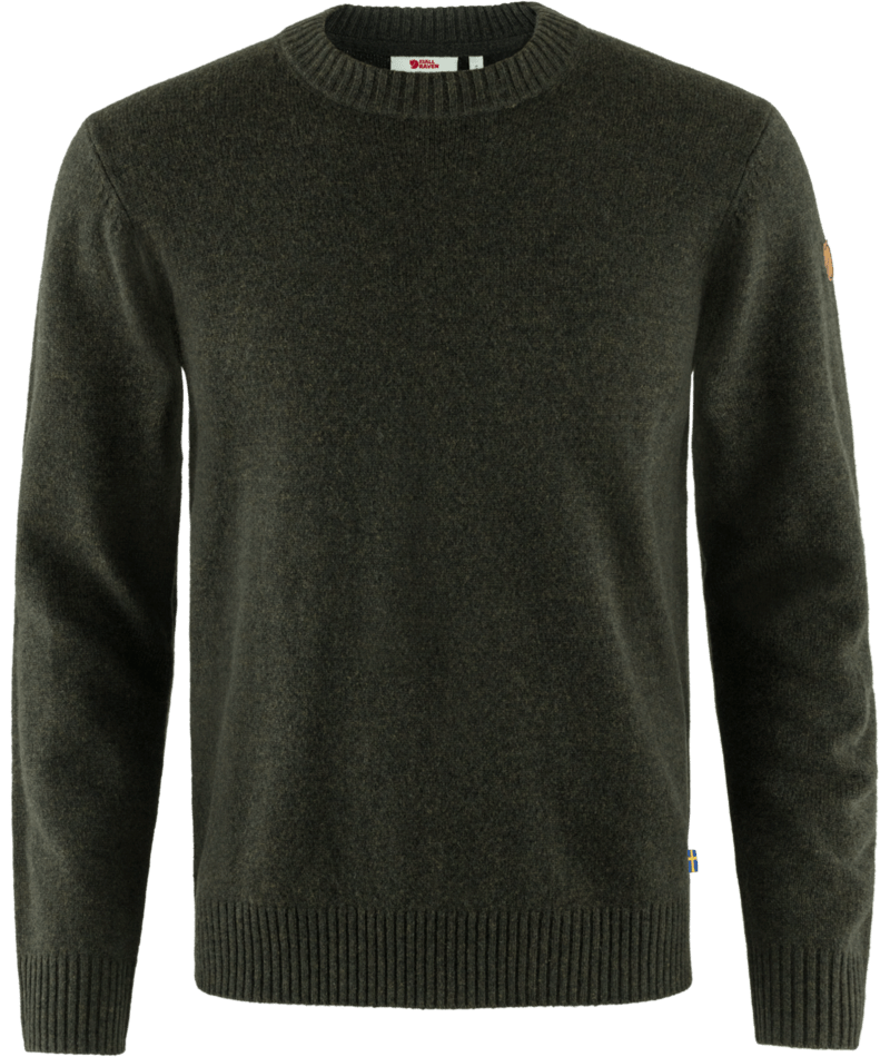 FJALLRAVEN Övik Round-neck Sweater M Dark Olive