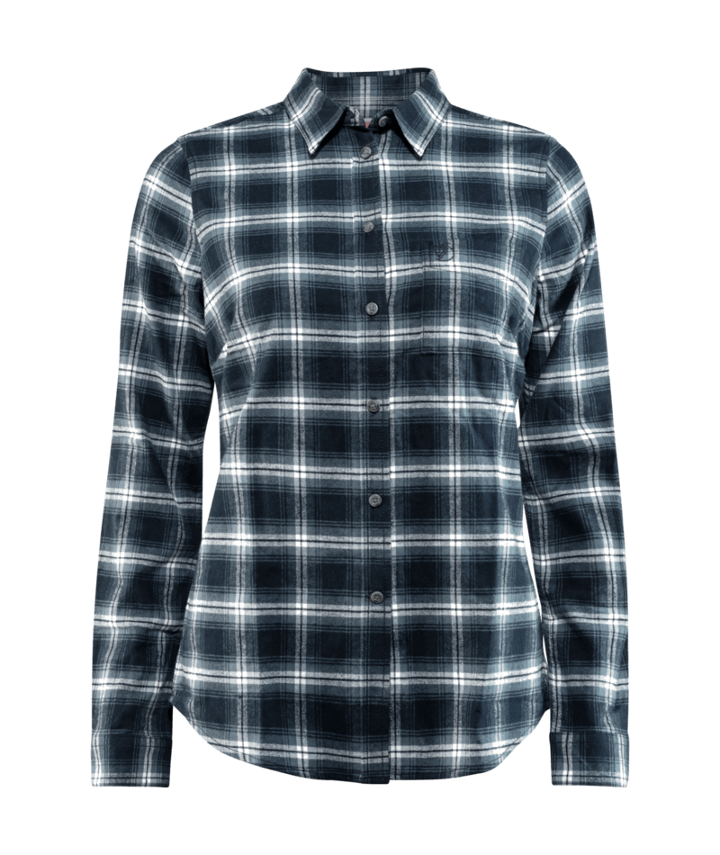 FJALLRAVEN Övik Flannel Shirt W Dark Navy