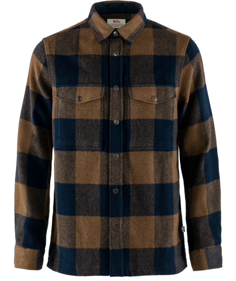 FJALLRAVEN Canada Shirt M Chestnut-Dark Navy