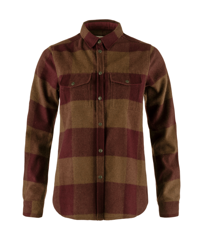 FJALLRAVEN Canada Shirt W Autumn eaf-Bordeaux Red / L