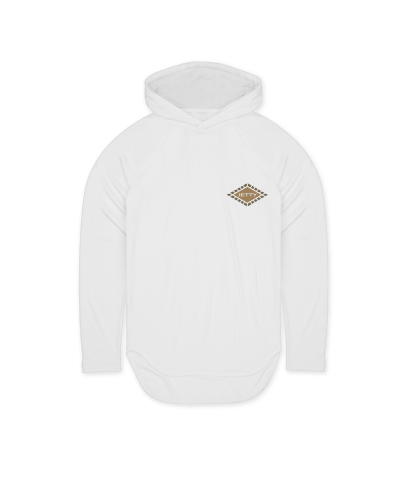 Jetty Men's Fins UV Hoodie WHT