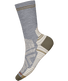 Smartwool Womens Hike Light Cushion Crew Socks ight Gray-White / L