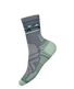 Smartwool Women's Hike Light Cushion Zig Zag Valley Mid Crew Socks - Medium Gray.