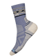 Smartwool Women's Hike Light Cushion Zig Zag Valley Mid Crew Socks - Chalk Violet.