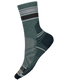 Smartwool Hike Light Cushion Striped Mid Crew Socks - Dusty Teal.