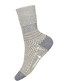 Smartwool Women's Everyday Cozy Popcorn Cable Crew Socks - Light Gray.