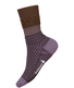 Smartwool Women's Everyday Cozy Popcorn Cable Crew Socks - Purple Dawn.