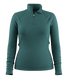 Smartwool Women's Classic Thermal Merino Base Layer 1/4 Zip - Dark Teal Heather.
