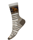 Smartwool Hike Targeted Cushion Bear Stripe Mid Crew Socks Ash