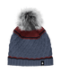 Smartwool Cable Knit Colorblock Pom Beanie Nightfall Blue