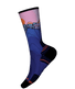 Smartwool Women's Women’s Hike Targeted Cushion Mountain Sunrise Print Crew Socks - Deep Navy.