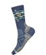 Smartwool Women's Hike Light Cushion Otter Float Crew Socks - Nightfall Blue.