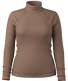 Smartwool Women's Thermal Merino Rib Turtleneck - Mocha Heather.