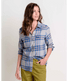 Toad&Co Women's Re-Form Flannel Long Sleeve Shirt.