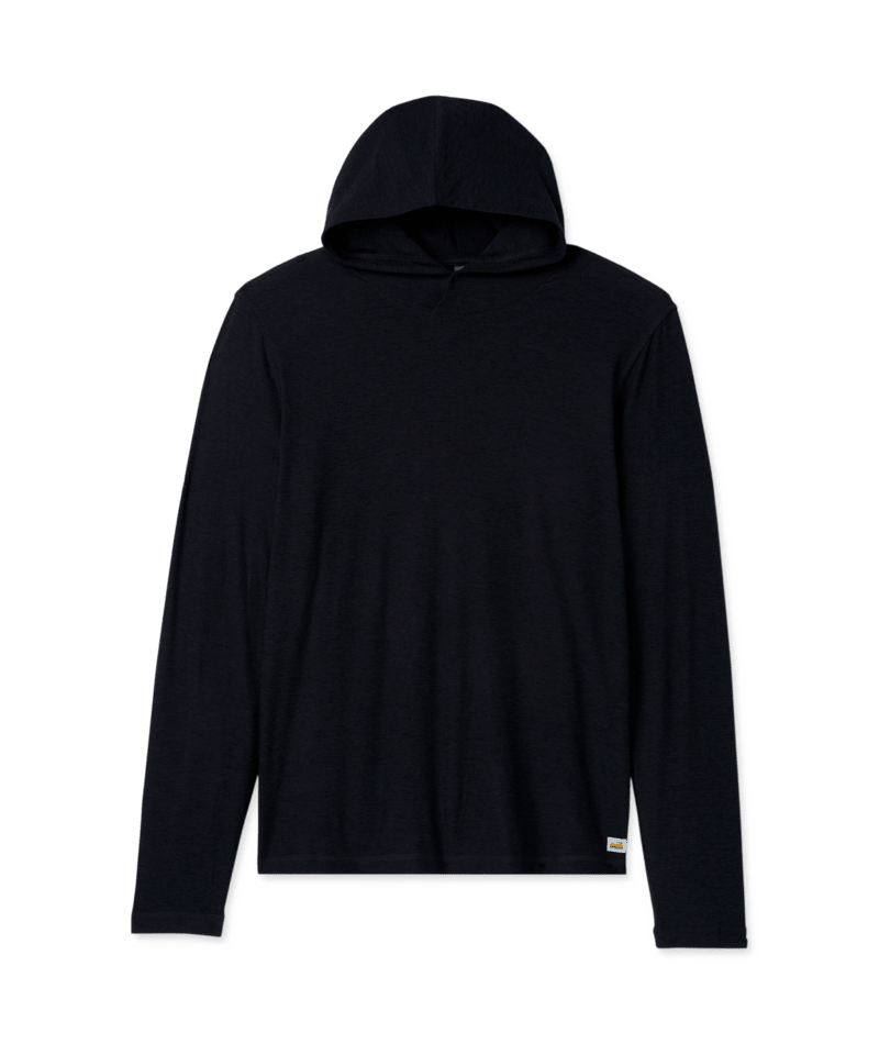 VUORI Mens Strato Tech Hoodie Black Heather