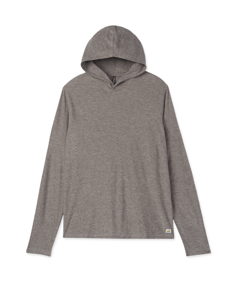 VUORI Mens Strato Tech Hoodie Heather Grey