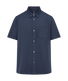 Vuori Men's Short Sleeve Ponto Button Down - Azure Heather.