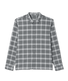 Vuori Men's Long Sleeve Midweight Flannel Shirt - Grey Heather.