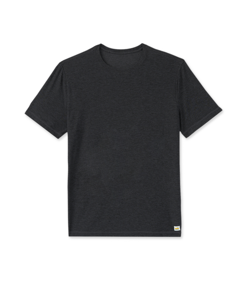 VUORI Mens Strato Tech Tee Charcoal Heather