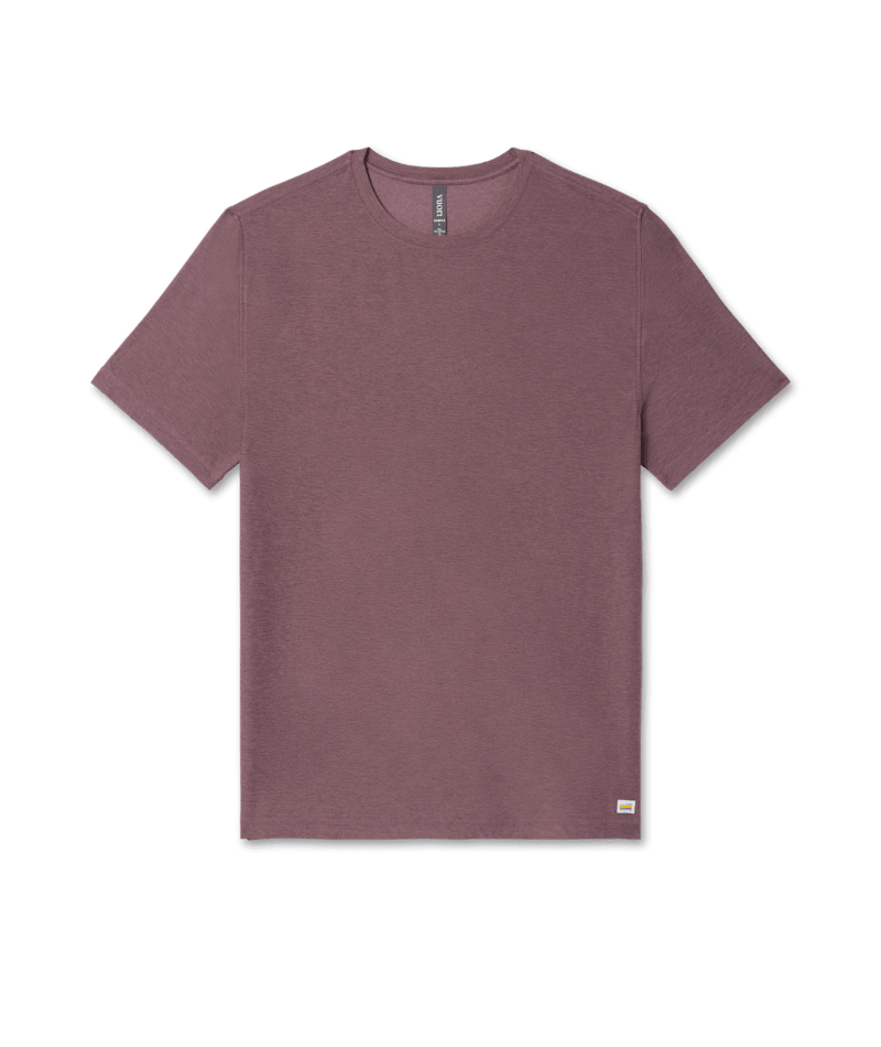 VUORI Mens Strato Tech Tee Elderberry Heather