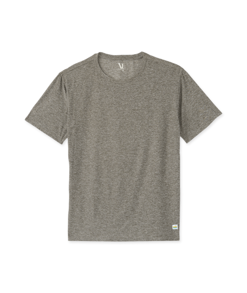 VUORI Mens Strato Tech Tee Heather Grey