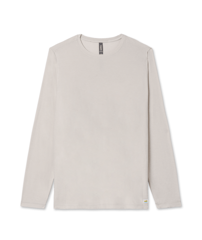 VUORI Mens L/S Strato Tech Tee Salt Heather