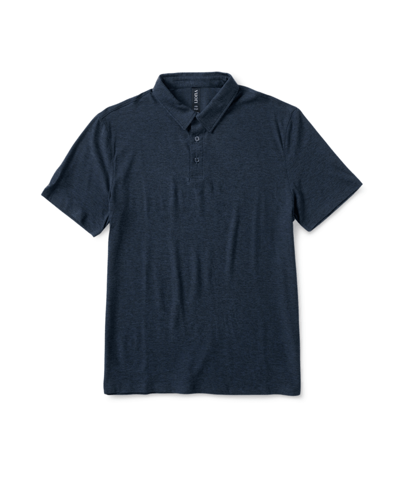 VUORI Mens Strato Tech Polo Navy Heather