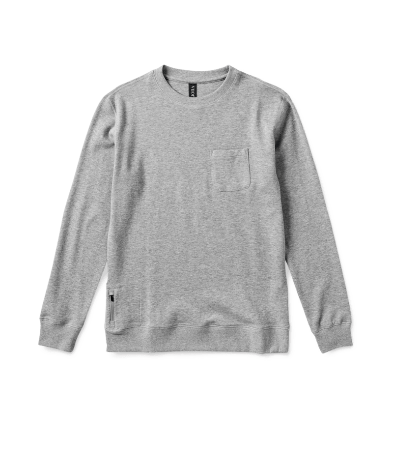 VUORI Mens Jeffreys Pullover Heather Grey