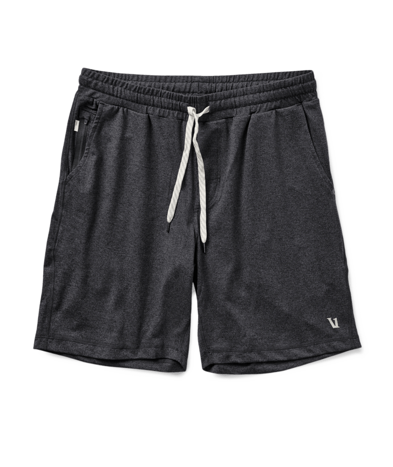 VUORI Mens Ponto Short Charcoal Heather