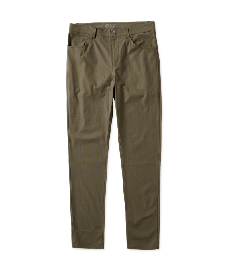 VUORI Mens Meta Pant Athletic Slim 32" Dark Oregano