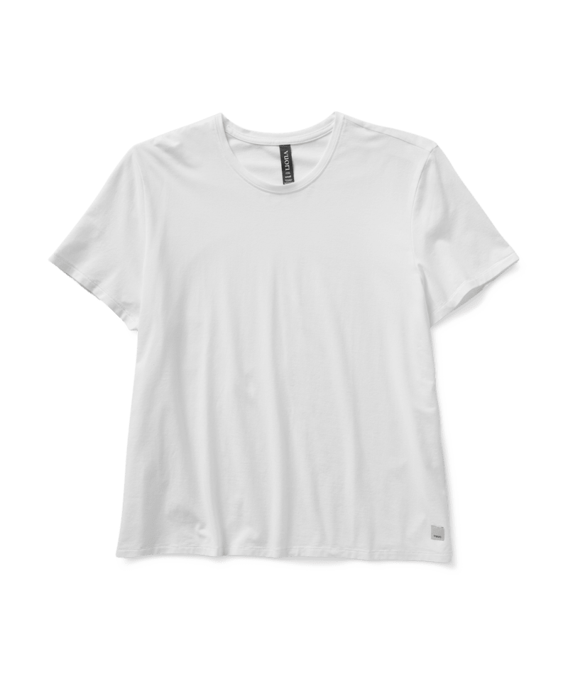 VUORI Womens Feather Tee White