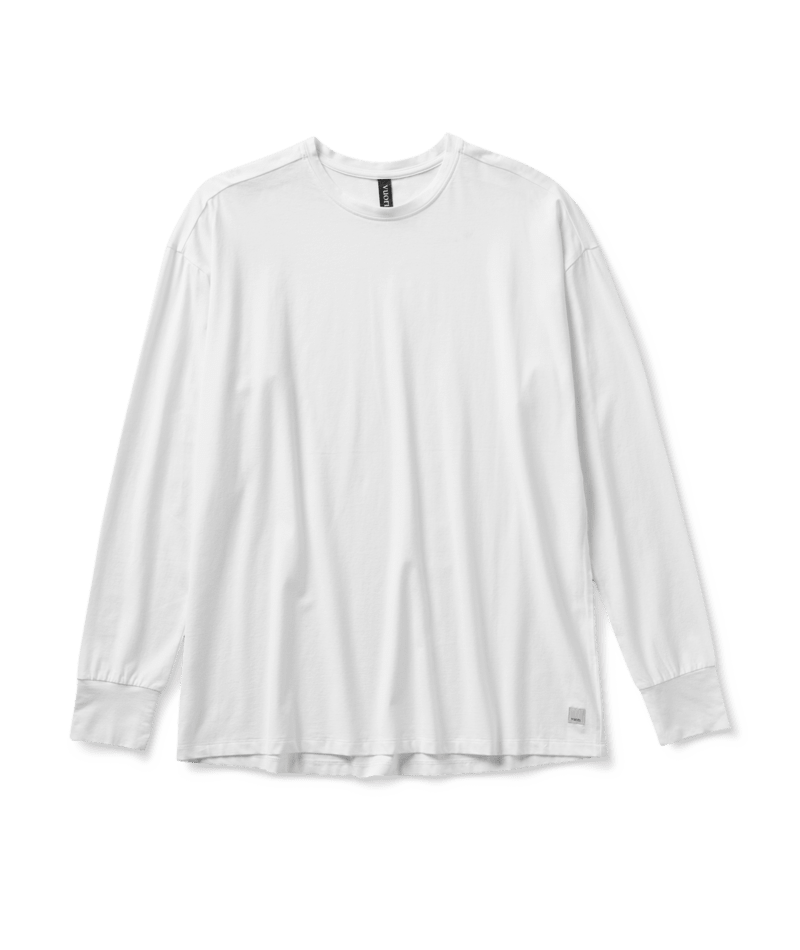 VUORI Womens L/S Feather Tee White