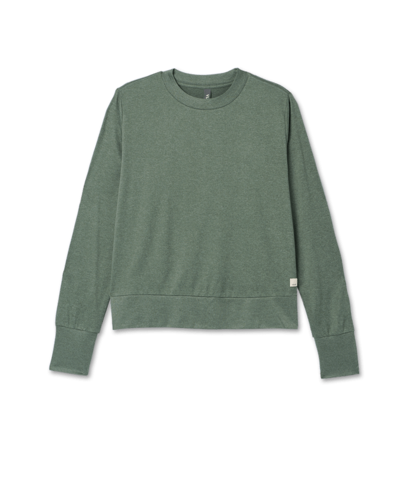 VUORI Womens Daydream Crew Marsh Heather