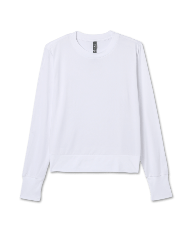 VUORI Womens Daydream Crew White