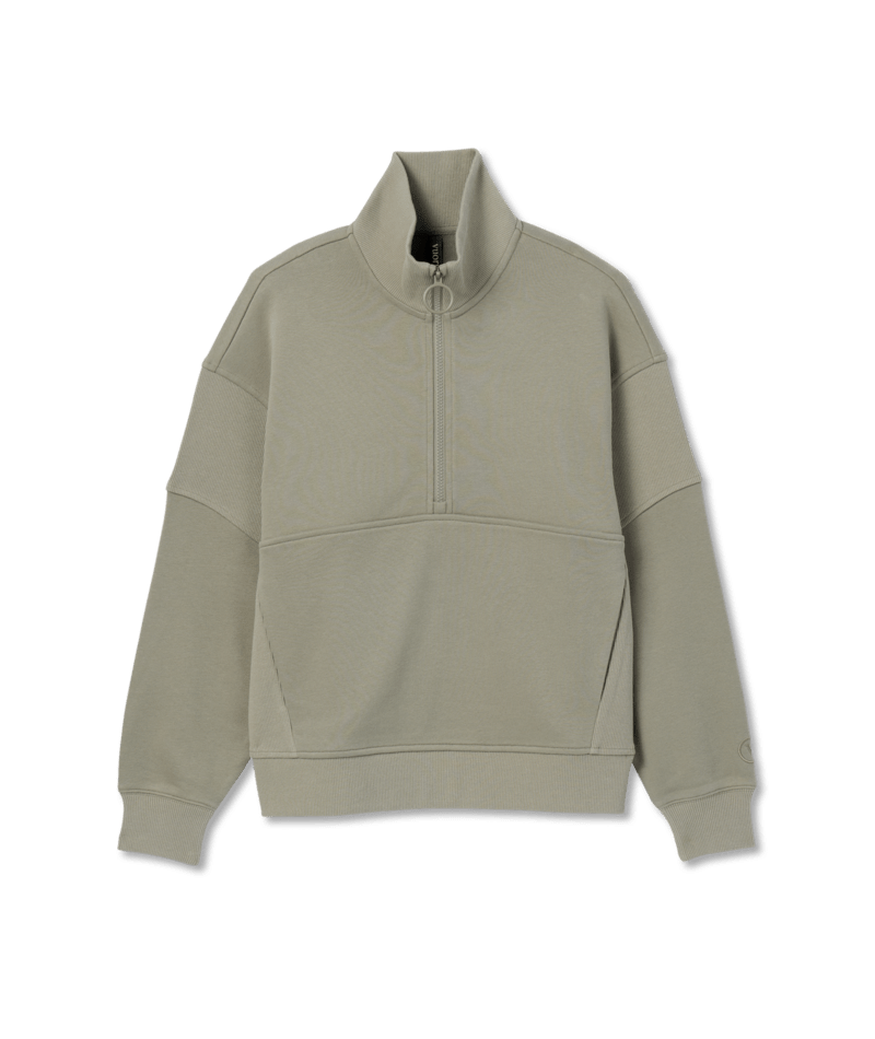 VUORI Womens Sedona Rib Half Zip Metal