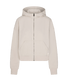 Vuori Halo Modern Full Zip Hoodie - Ecru Heather.