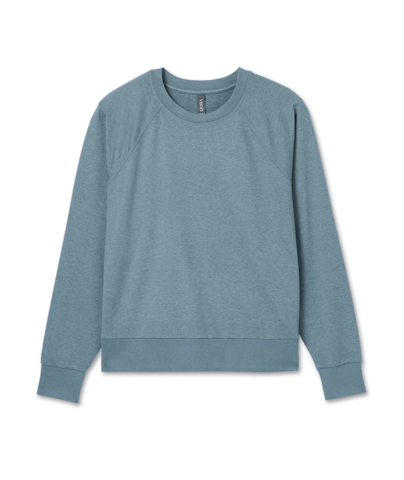 VUORI Womens L/S Halo Crew Iron Heather