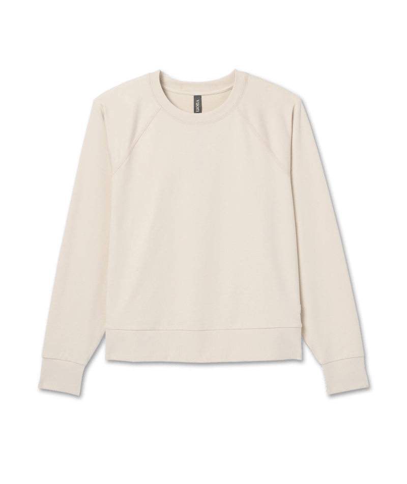 VUORI Womens L/S Halo Crew Milkweed Heather