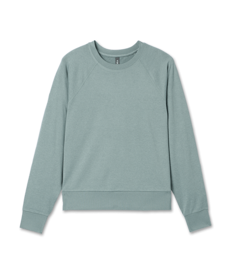 VUORI Womens L/S Halo Crew Vintage Pistachio Heather