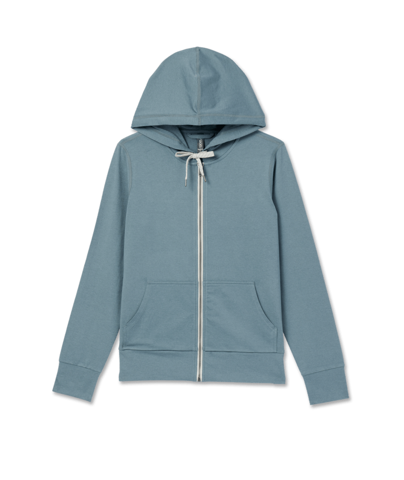 VUORI Womens Halo Performance Hoodie 2.0 Smoke Blue Heather