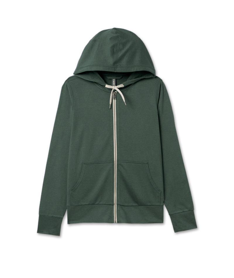 VUORI Womens Halo Performance Hoodie 2.0 Marsh Heather